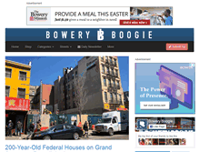 Tablet Screenshot of boweryboogie.com
